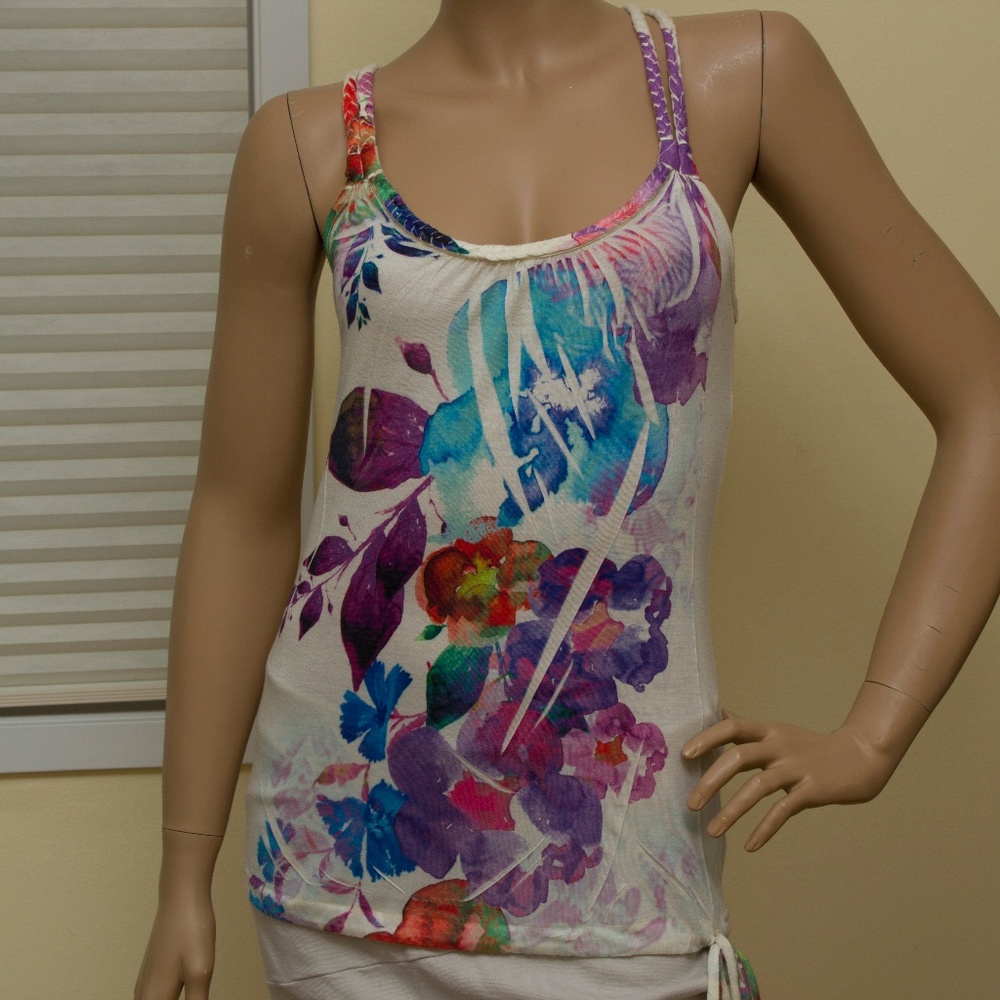 AMERICAN RAG CIE Floral Watercolor Top